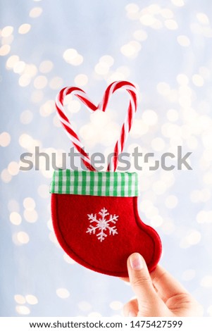 Similar – Image, Stock Photo Christmas Flatlay Candy