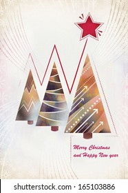 Vintage Christmas card - Shutterstock ID 165103886