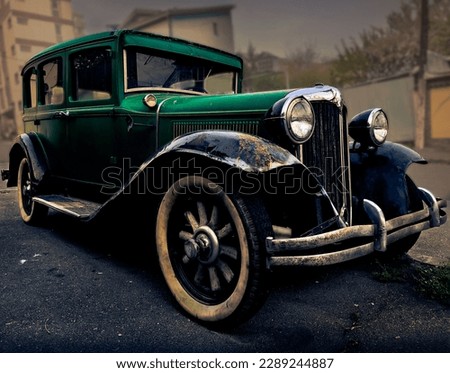 Vintage Chrysler on Bucharest Streets