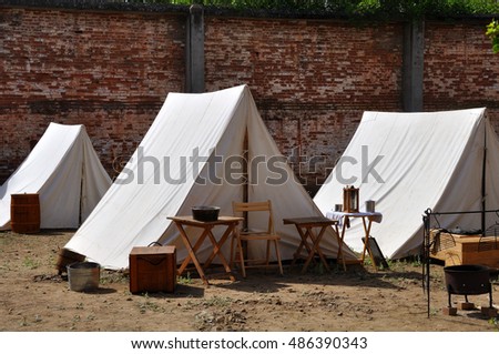 Vintage Civil War Tents