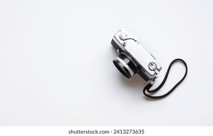 Vintage classic camera mockup for design key visual commercial ads and flat lay art - Powered by Shutterstock