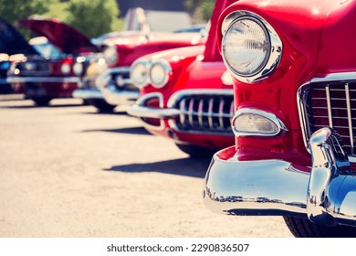 Vintage classic cars at car show - Powered by Shutterstock