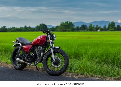 Vintage classic motorcycle. susuki gn125cc - Powered by Shutterstock