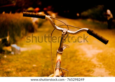 Similar – pump my bicycle (2) Wheel