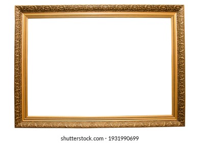 vintage classical wooden rectangle frame