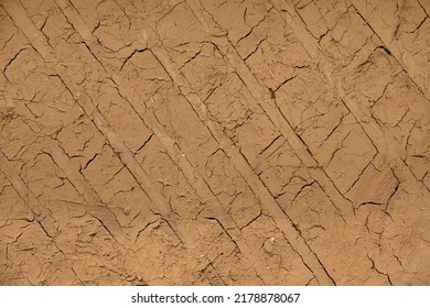 Vintage Clay Wall Texture. Natural Wall Background