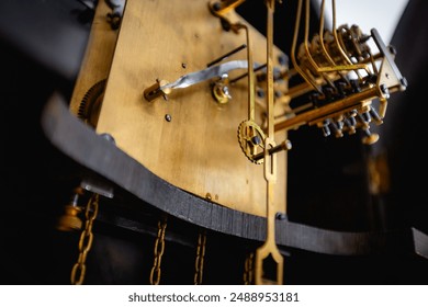 vintage clock, antique, pendulum swing, timepiece