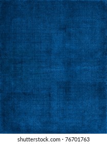 A vintage cloth book cover with a blue screen pattern and grunge background textures.