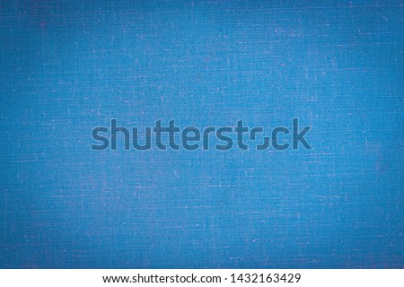 A vintage cloth book cover with a blue screen pattern, grunge background textures.