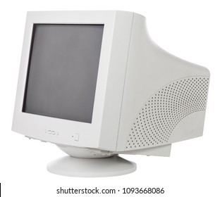 Vintage Crt Computer Monitor Black Screen Stock Photo (Edit Now) 1093668086