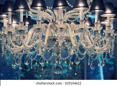Vintage crystal chandelier.