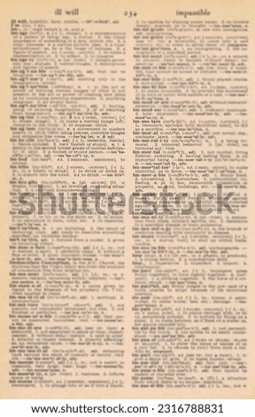 Vintage Dictionary Full Text I