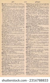 Vintage Dictionary Full Text G