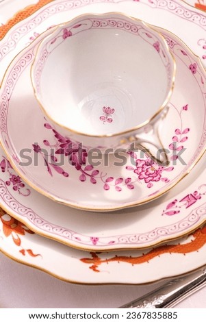 Vintage dining set unique porcelain tableware europe dragons and phoenix