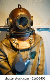 Vintage Diver Cloths With A Doll Inside