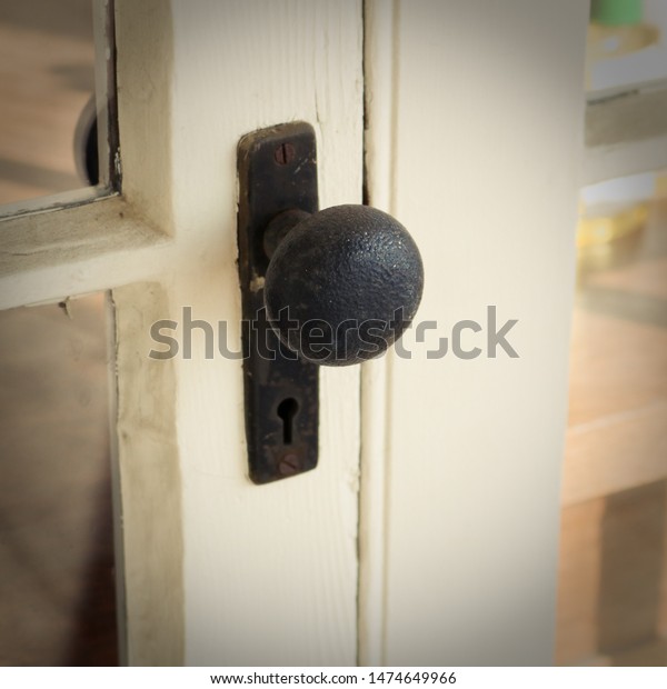 Vintage Door Knob Antique Windows Stock Photo Edit Now