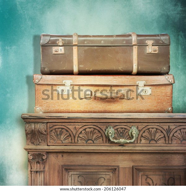 Vintage Dresser Suitcase Stock Image Download Now