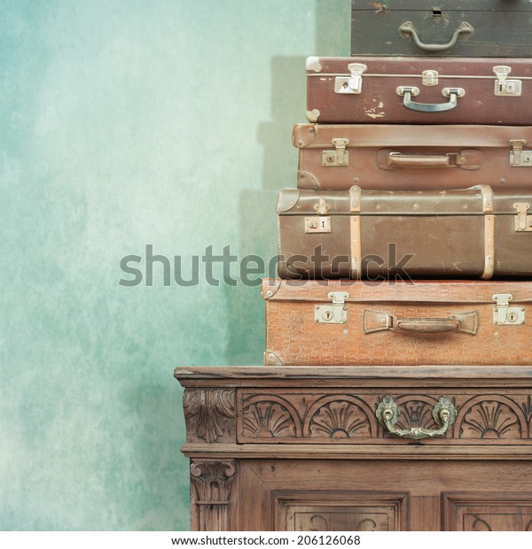 Vintage Dresser Suitcase Stock Photo Edit Now 206126068