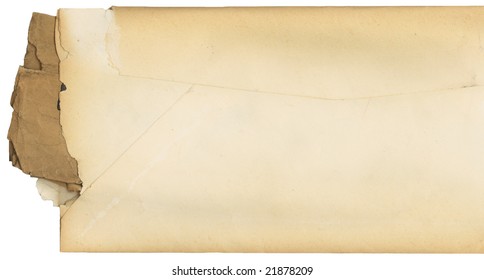 Vintage Envelope That Has Been Torn Open On The Side.