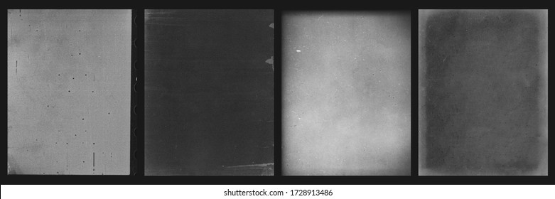 Vintage Film texture Pack Old grain scans - Shutterstock ID 1728913486