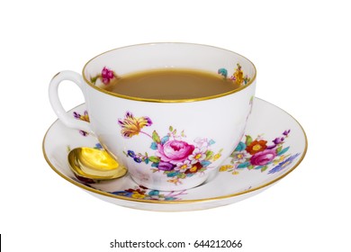 Vintage Fine China Tea Cup Saucer Stock Photo 644212066 | Shutterstock