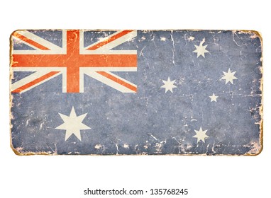 Vintage flag of Australia.