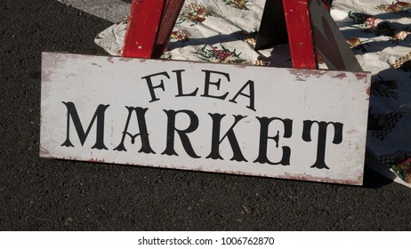 Vintage Flea Market Sign