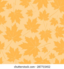 vintage floral autumn (fall) seamless pattern with maple leaves - Shutterstock ID 287715452