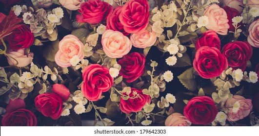 Vintage Flowers - Shutterstock ID 179642303