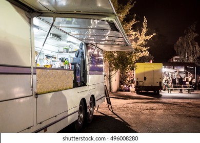 Vintage Food Truck, Late Evening Shot