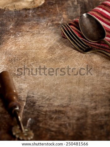 Similar – empty old wooden cutting board