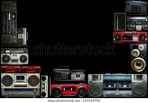 Vintage Frame Radio Boombox 80s Stock Photo 555564790 | Shutterstock