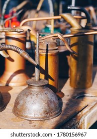 Vintage Gas Can At A Flea Market