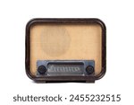 Vintage German World War II Era Radio on White Background - Antique Communication Device