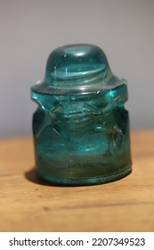 Vintage Glass Insulator Telephone Pole Wires