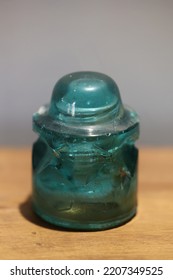 Vintage Glass Insulator Telephone Pole Wires