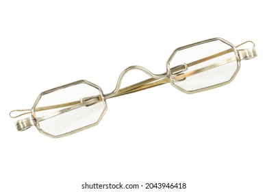 Vintage Glasses From The Civil War With Octagonal Glasses