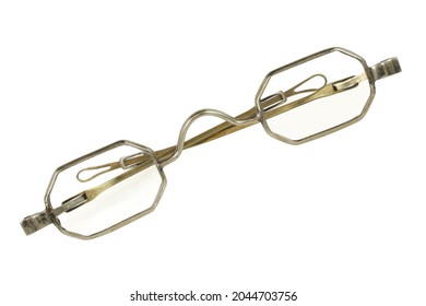 Vintage Glasses From The Civil War With Octagonal Glasses