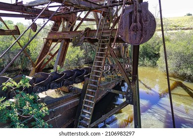 A Vintage Gold Dredge In Victoria