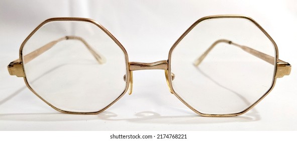 Vintage Gold Octagonal Reading Glasses