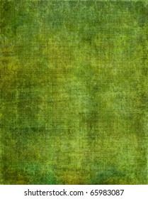 A Vintage Green Background With A Grunge Screen Pattern.