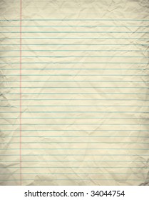 Vintage Grungy Lined Paper