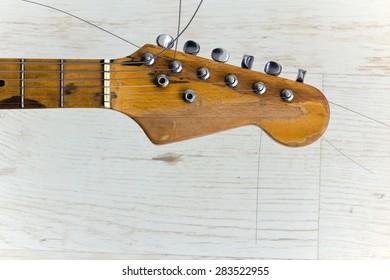 Vintage Guitar Headstock 