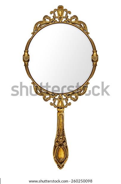 antique hand mirror kol