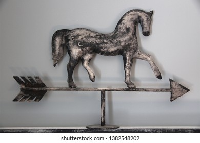 Vintage Horse Weather Vane, Worn Paint