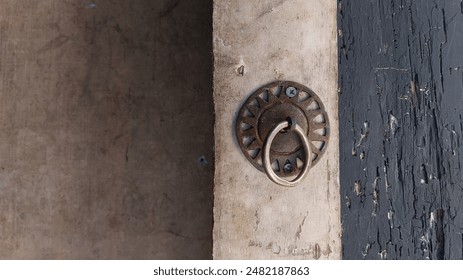 vintage iron door handle that functions as a handle when opening and closing the door
 - Powered by Shutterstock