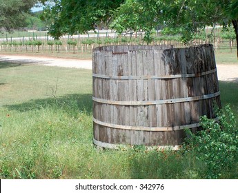 Vintage Italian Barrel For Stomping Grapes