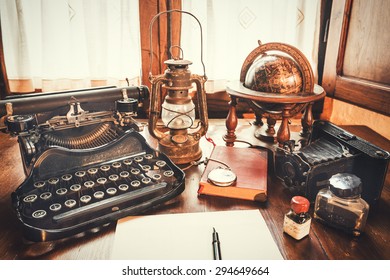 Vintage Writer Desk Images Stock Photos Vectors Shutterstock
