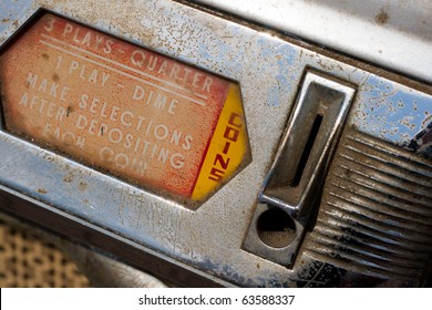 Vintage Jukebox Coin Input