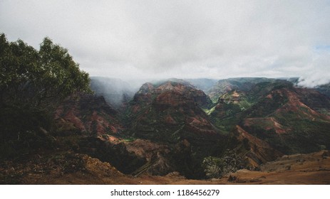 Vintage Kauai Mountains